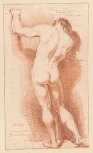 Stående naken mann, sett bakfra (1. premie 1771) av Cornelis Buys