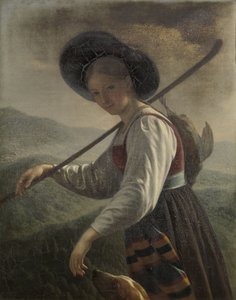 Sveitsisk bondekvinne av Cornelis Cels