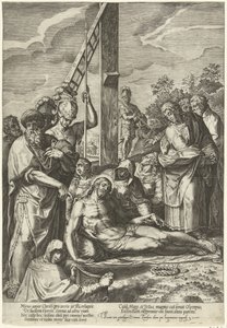 Klagesang over Kristus under korset av Cornelis Cort