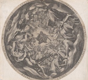 Concourse of the Gods på Mount Olympus, 1565. av Cornelis Cort