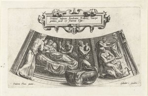 Jakobs og Esaus fødsel The History of Jacob (serietittel) av Cornelis Cort