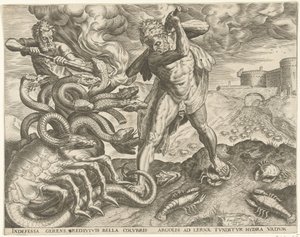 Hercules erobrer hydraen til Lerna Labours of Hercules (serietittel)
