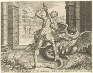 Herkules stjeler de gylne eplene til Hesperidene Labours of Hercules (serietittel)