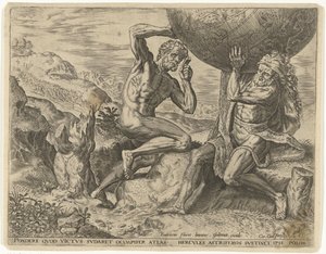 Hercules bærer kloden for Atlas Labours of Hercules (serietittel)