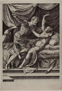 Tarquin og Lucretia av Cornelis Cort
