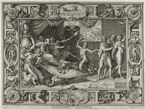 Calumny of Apelles av Cornelis Cort