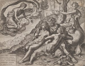 Dydens udødelige belønninger, 1564. av Cornelis Cort