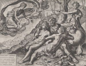 Dydens udødelige belønninger, 1564. av Cornelis Cort