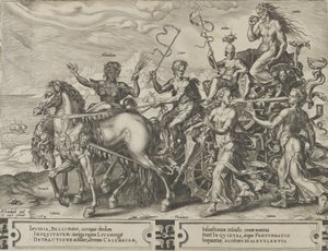 The Triumph of Envy, fra The Cycle of the Vicissitudes of Human Affairs, plate 4, 1564. av Cornelis Cort