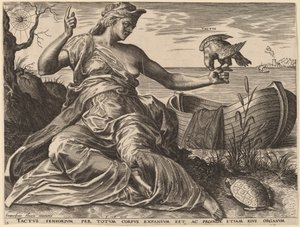 Berøringen av Cornelis Cort after Frans Floris I
