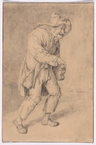 Hurdy-Gurdy-spiller av Cornelis Dusart