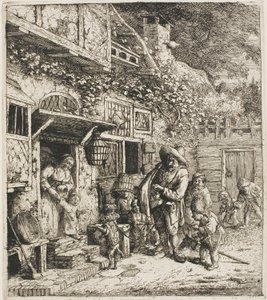 Den dansende hunden av Cornelis Dusart