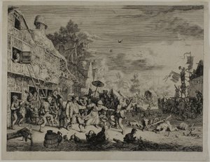 Bygdefestivalen av Cornelis Dusart