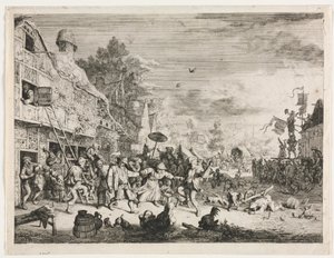 Landsbymesse av Cornelis Dusart