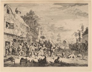 Landsbyfestival av Cornelis Dusart