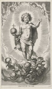 Kristusbarn med kule av Cornelis Galle (I)