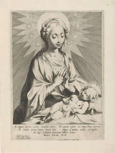 Maria forguder Kristusbarnet