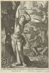 Tortur av Saint Sebastian av Cornelis Galle (I)