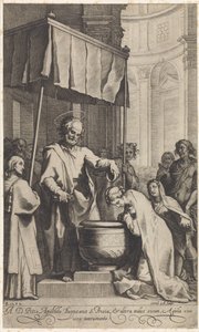 Peter døper St. Prisca av Roma
