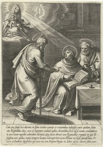 Thomas undervist av Peter og Paul The Life of Saint Thomas Aquinas (serietittel)