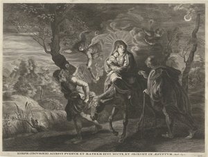 Fly til Egypt av Cornelis Galle (I)
