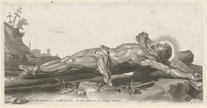 Korsfestet Kristus på jorden av Cornelis Galle (II)