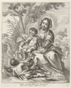 Hellig familie med døperen Johannes som barn