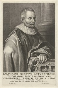 Portrett av Balthasar Moretus av Cornelis Galle (II)