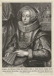 Portrett av Maria Anna av Østerrike, kone til keiser Ferdinand III