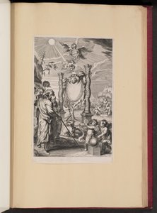 Tittelside for G. de St. Vincent, et geometrisk verk om kvadratiseringen av sirkelen av Cornelis Galle II after Abraham Diepenbeeck