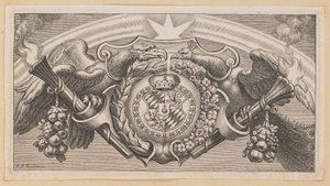 Vignette for tittelsiden til Balthasar Cordier, kjeden til de greske fedre i Saint John av Cornelis Galle I after Sir Peter Paul Rubens
