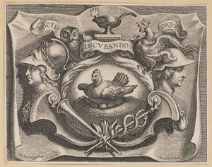 Vignett for tittelsiden til Martinus Bonacina, Opera Omnia av Cornelis Galle I after Sir Peter Paul Rubens