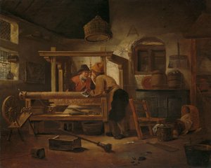 Veververksted av Cornelis Gerritsz Decker
