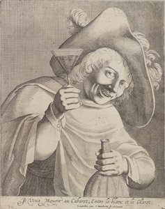 Mann med et glass av Cornelis I Danckerts