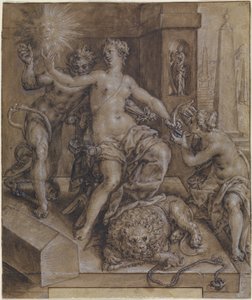 Design for den sentrale delen av The Mirror of Virtue