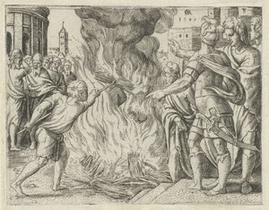 Filisterne brenner Samsons kone og svigerfar History of Samson (serietittel)