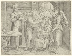 Healing of Tobit History of Tobias (serietittel) av Cornelis Massijs
