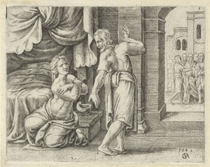 Samsons kone ber ham om å avsløre løsningen på gåten History of Samson (serietittel)