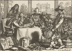 botaniker av Cornelis Ploos van Amstel (signed by artist)