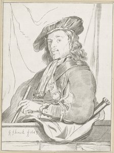 Mann ved brystning av Cornelis Ploos van Amstel (signed by artist)