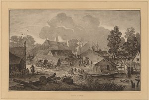 Landsby med tjern av Cornelis Ploos van Amstel