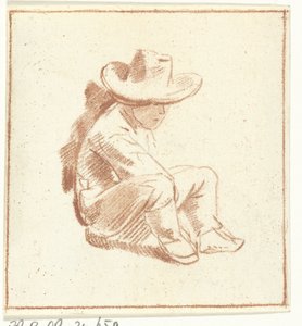 sittende gutt
