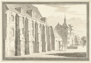 Utsikt over kirken og huset i Ootmarsum