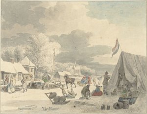 Ismoro på en frossen kanal
