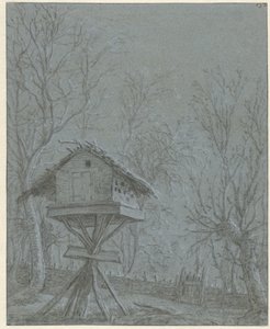 Dueslag mellom trærne av Cornelis Saftleven (possibly)