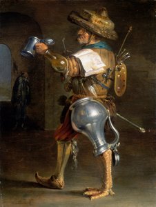 Antropomorfisk figur av en mann (en av et par)