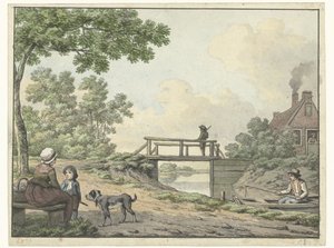 liggende hund av Cornelis Saftleven