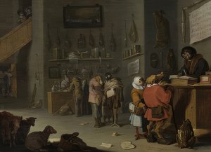 Tvist om en ku koster minst én til (hvem saksøker for en ku?). 1629 av Cornelis Saftleven