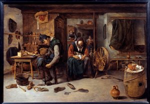 Savetier Interiør av Cornelis Schack