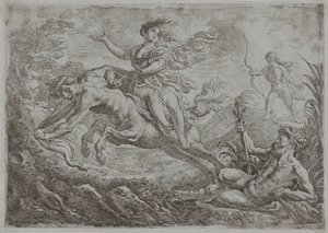 Nessus blir truffet av Hercules
